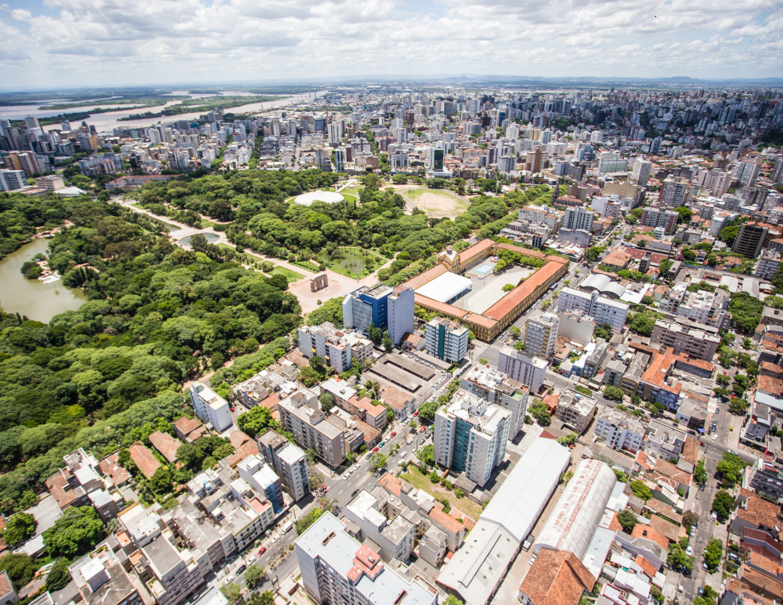 Skyline of a city in Brazil.